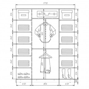 Шкаф-купе ХИТ 22-4-20/2-555 (420) в Березниках - berezniki.mebel24.online | фото 2