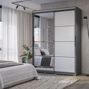 Шкаф-купе Крафт-6 1.6 м ШКК-06 (графит) в Березниках - berezniki.mebel24.online | фото 1