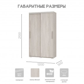 Шкаф-купе ШКК-11 (ясень белый) в Березниках - berezniki.mebel24.online | фото 7