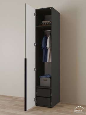 Шкаф Linnea MHR-1-3 2050х400х510 (Графит-М 11.1.25) в Березниках - berezniki.mebel24.online | фото 5