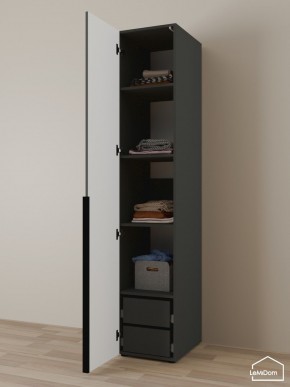 Шкаф Linnea MHR-1-4 2050х400х510 (Графит-М 11.1.25) в Березниках - berezniki.mebel24.online | фото 5