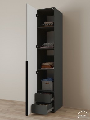 Шкаф Linnea MHR-1-4 2050х400х510 (Графит-М 11.1.25) в Березниках - berezniki.mebel24.online | фото 6