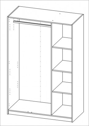 Шкаф ОРИОН трехдверный, цвет Дуб Венге в Березниках - berezniki.mebel24.online | фото 3