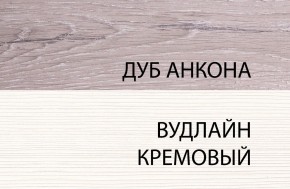 Шкаф открытый 1D, OLIVIA, цвет вудлайн крем/дуб анкона в Березниках - berezniki.mebel24.online | фото 2