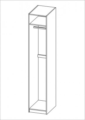 Шкаф ПЕГАС однодверный, цвет белый в Березниках - berezniki.mebel24.online | фото 3