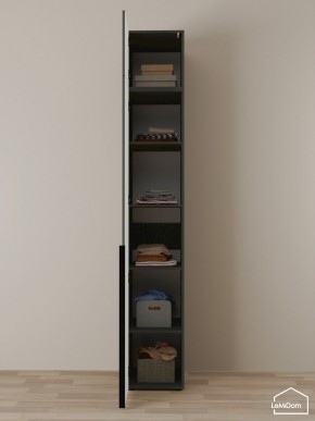 Шкаф с антресолью Linnea MHR-1A-2 2450х400х510 (Графит-М 11.1.25) в Березниках - berezniki.mebel24.online | фото 4
