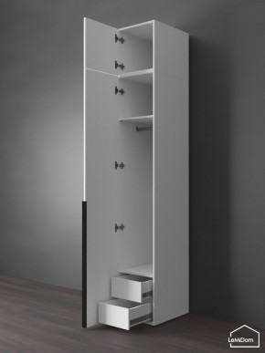 Шкаф с антресолью Linnea MHR-1A-3 2450х400х510 (Белый-М 11.1.1) в Березниках - berezniki.mebel24.online | фото 6
