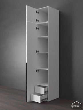 Шкаф с антресолью Linnea MHR-1A-4 2450х400х510 (Белый-М 11.1.1) в Березниках - berezniki.mebel24.online | фото 5