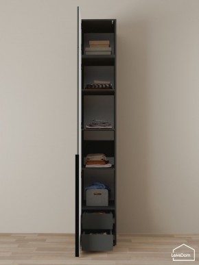 Шкаф с антресолью Linnea MHR-1A-4 2450х400х510 (Графит-М 11.1.25) в Березниках - berezniki.mebel24.online | фото 4