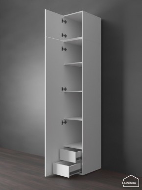 Шкаф с антресолью Linnea MHR-1POA-4 2450х400х510 (Белый-М 11.1.1) в Березниках - berezniki.mebel24.online | фото 5