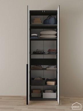Шкаф с антресолью Linnea MHR-2A-2 2450х800х510 (Графит-М 11.1.25) в Березниках - berezniki.mebel24.online | фото 4