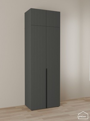 Шкаф с антресолью Linnea MHR-2A-4 2450х800х510 (Графит-М 11.1.25) в Березниках - berezniki.mebel24.online | фото 1
