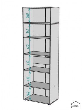 Шкаф с антресолью Linnea MHR-2POA-2 2450х800х510 (Белый-М 11.1.1) в Березниках - berezniki.mebel24.online | фото 3