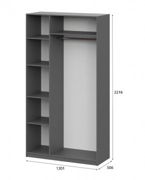 Шкаф ШК-5 (1200) Графит серый в Березниках - berezniki.mebel24.online | фото 5