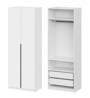 Шкаф ШК-5 + 2 полки + ящики (800) Белый текстурный в Березниках - berezniki.mebel24.online | фото