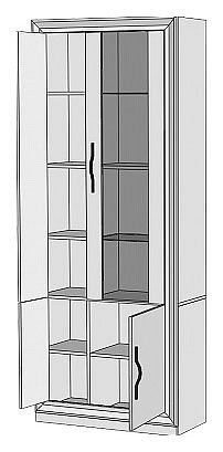 Шкаф-витрина Нобиле ШВтВ-ФСД-ФГК в Березниках - berezniki.mebel24.online | фото 2