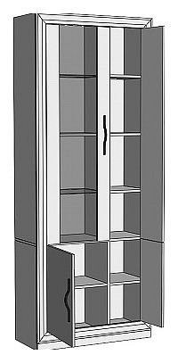 Шкаф-витрина Нобиле ШВтВ-ФСД-ФГК в Березниках - berezniki.mebel24.online | фото 2