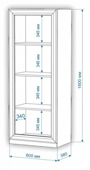 Шкаф-витрина Нобиле ВтН-ФСД в Березниках - berezniki.mebel24.online | фото 2