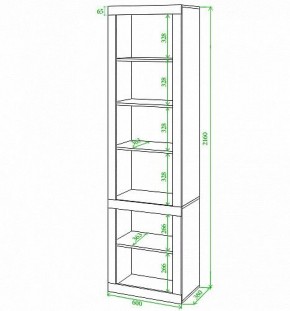 Шкаф-витрина Toivo ВтВ-ФС в Березниках - berezniki.mebel24.online | фото 2