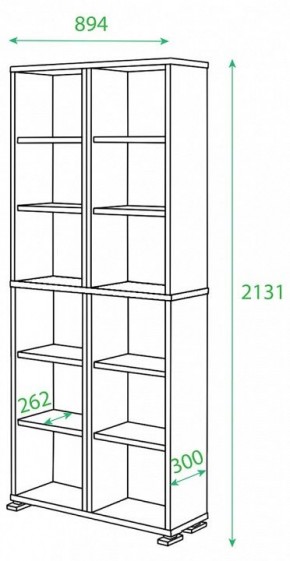 Стеллаж Домино ПУ-30-1 в Березниках - berezniki.mebel24.online | фото 2