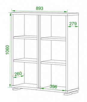 Стеллаж Домино ПУ-50-1 в Березниках - berezniki.mebel24.online | фото 2