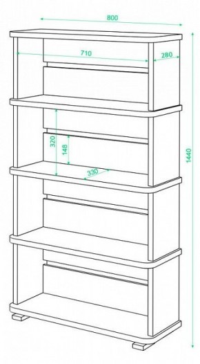 Стеллаж Домино СБ-25/4 в Березниках - berezniki.mebel24.online | фото 3