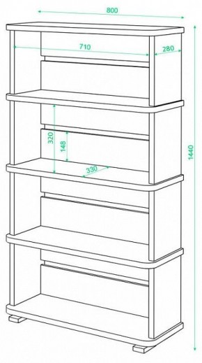 Стеллаж Домино СБ-25/4 в Березниках - berezniki.mebel24.online | фото 2