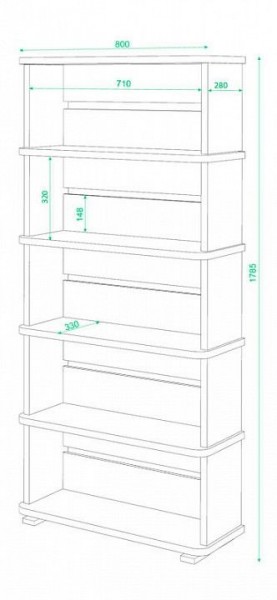 Стеллаж Домино СБ-25/5 в Березниках - berezniki.mebel24.online | фото 3