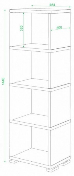 Стеллаж-колонка Домино СБ-15/4 в Березниках - berezniki.mebel24.online | фото 2