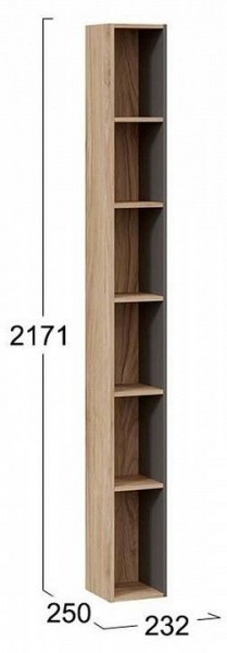 Стеллаж-колонка Порто ТД-393.07.25 в Березниках - berezniki.mebel24.online | фото 3