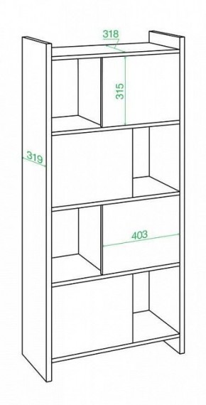 Стеллаж комбинированный Домино Лайт СТЛ-3В в Березниках - berezniki.mebel24.online | фото 2