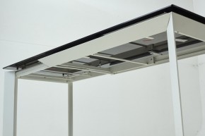 Стол CREMONA 180 KL-188 Контрастный мрамор матовый, итальянская керамика/ белый каркас, ®DISAUR в Березниках - berezniki.mebel24.online | фото 8