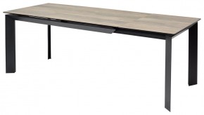 Стол CREMONA 180 KL-61 Под дерево, итальянская керамика / черный каркас, ®DISAUR в Березниках - berezniki.mebel24.online | фото 1
