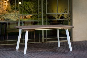 Стол Гармония раздвижной (Harmony Extendable) белый-капучино в Березниках - berezniki.mebel24.online | фото 1