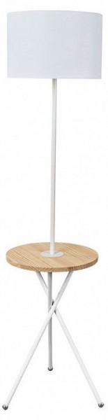 Стол журнальный с торшером Arte Lamp Combo A2070PN-1WH в Березниках - berezniki.mebel24.online | фото