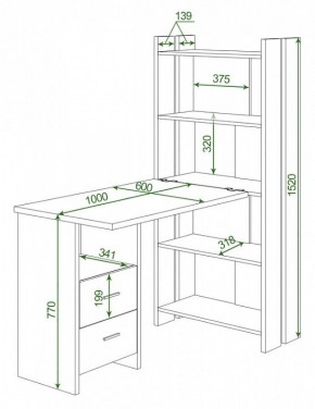 Стол компьютерный Домино Lite СТЛ-ОВ+С100Р в Березниках - berezniki.mebel24.online | фото 2