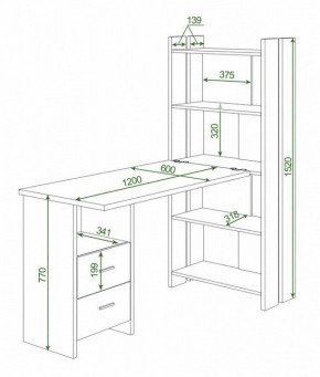 Стол компьютерный Домино Lite СТЛ-ОВ+С120Прям+ТЯЛ в Березниках - berezniki.mebel24.online | фото 2
