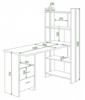 Стол компьютерный Домино Lite СТЛ-ОВ+С120Р в Березниках - berezniki.mebel24.online | фото 2