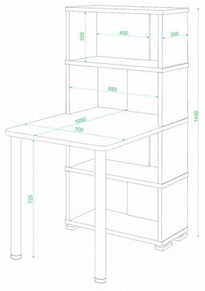 Стол компьютерный Домино СБ-10М/4 в Березниках - berezniki.mebel24.online | фото 2
