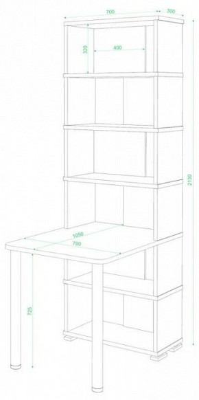 Стол компьютерный Домино СБ-10М/6 в Березниках - berezniki.mebel24.online | фото 2