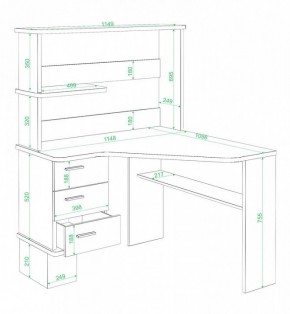 Стол компьютерный Домино СД-45 в Березниках - berezniki.mebel24.online | фото 2