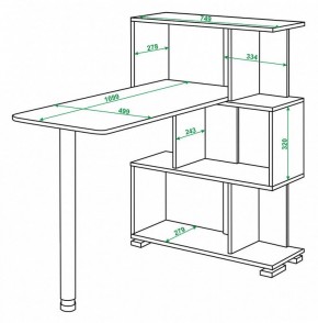 Стол компьютерный Домино СЛ-5-3СТ в Березниках - berezniki.mebel24.online | фото 2