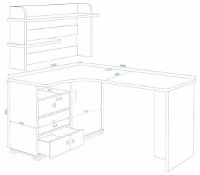 Стол компьютерный Домино СР-145 в Березниках - berezniki.mebel24.online | фото 2