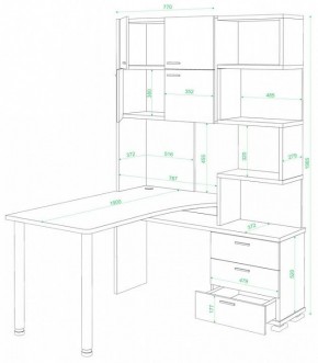 Стол компьютерный Домино СР-500М/190 в Березниках - berezniki.mebel24.online | фото 2