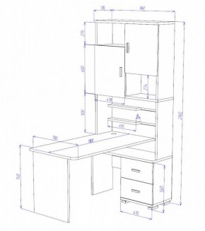 Стол компьютерный Домино СР-720/180 в Березниках - berezniki.mebel24.online | фото 2