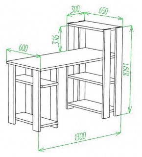 Стол компьютерный Slim СТН-110/130 в Березниках - berezniki.mebel24.online | фото 2