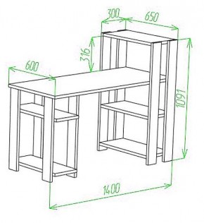 Стол компьютерный Slim СТН-110/140 в Березниках - berezniki.mebel24.online | фото 2