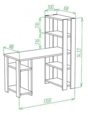 Стол компьютерный Slim СТН-145/130 в Березниках - berezniki.mebel24.online | фото 2