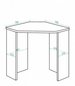 Стол письменный Домино Lite СКЛ-Угл70 в Березниках - berezniki.mebel24.online | фото 2