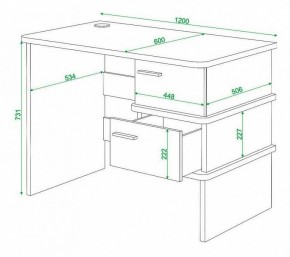 Стол письменный Домино нельсон СД-15С в Березниках - berezniki.mebel24.online | фото 3